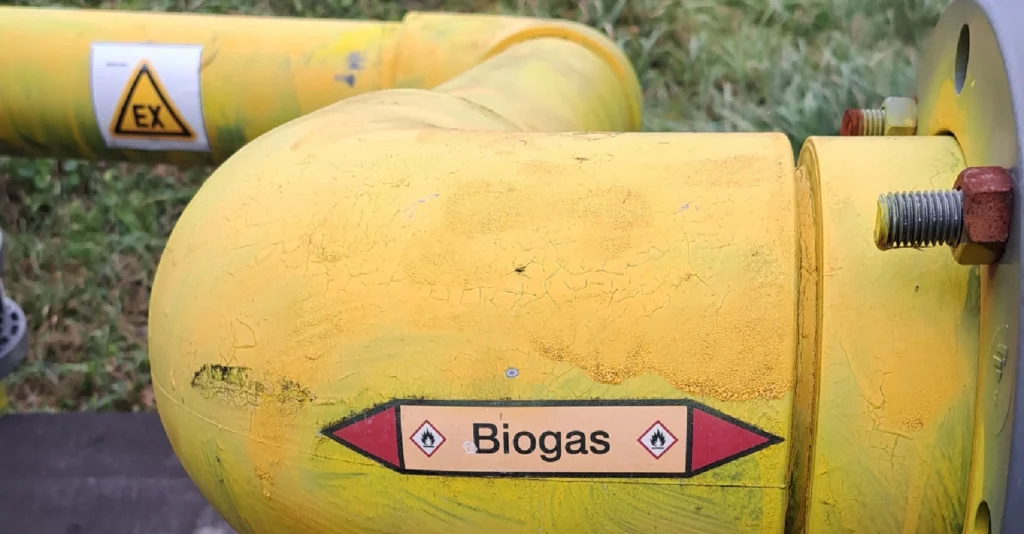 Biogasleitung