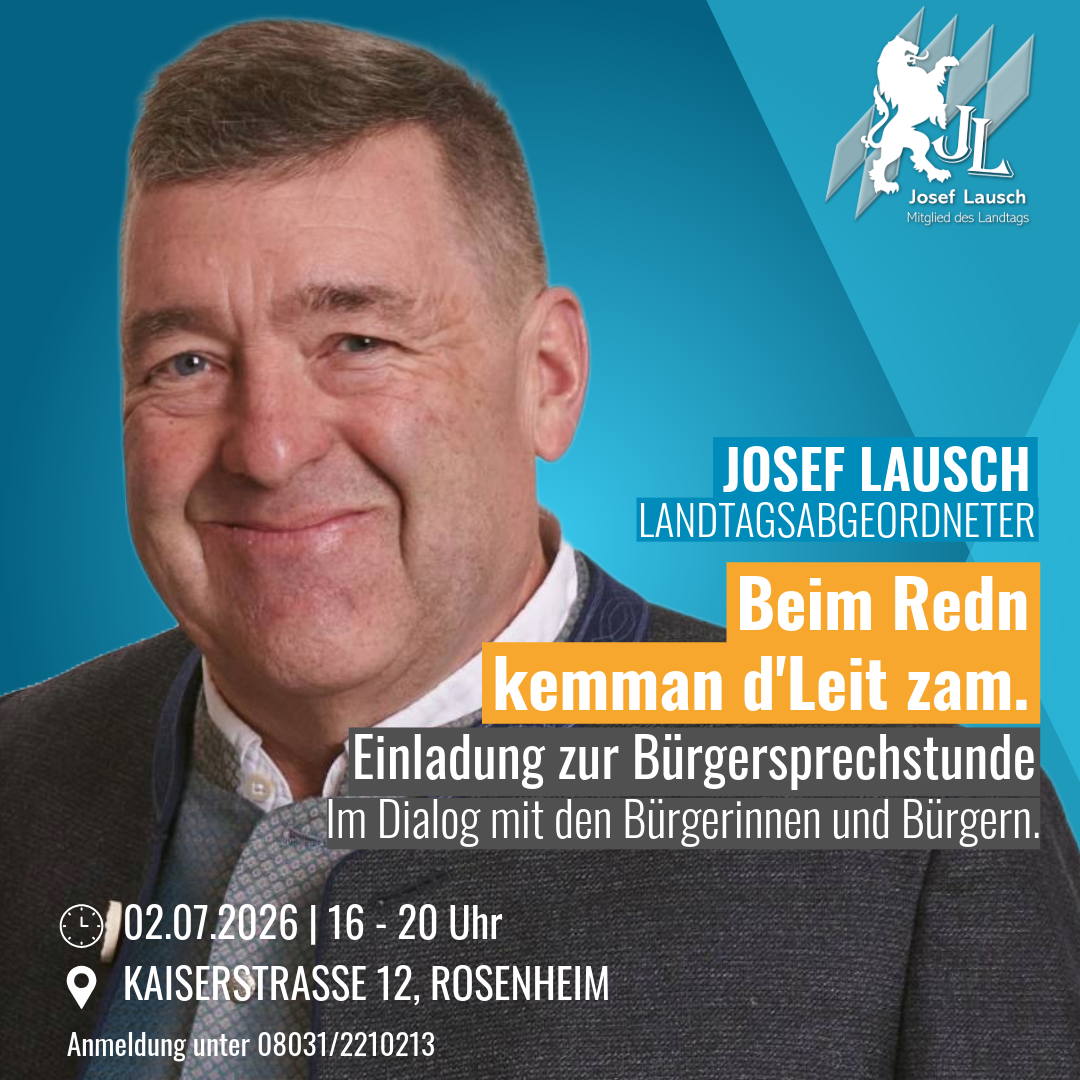 Bürgersprechstunde mit Josef Lausch (MdL) am 02.07.2026